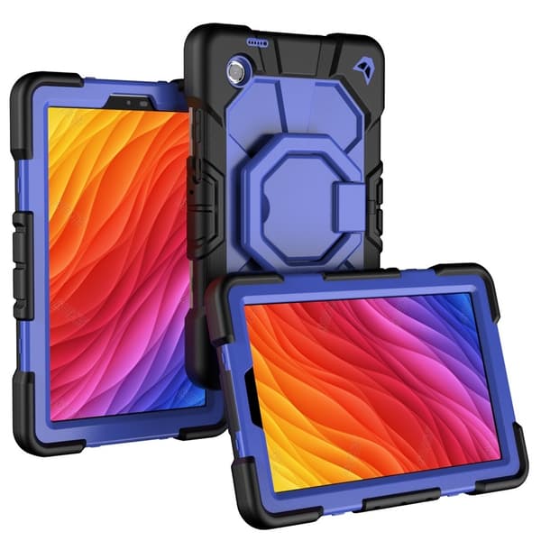 Til Samsung Galaxy Tab A11 Etui PC+Silikone Tablet Cover Black + Blue Multicolor