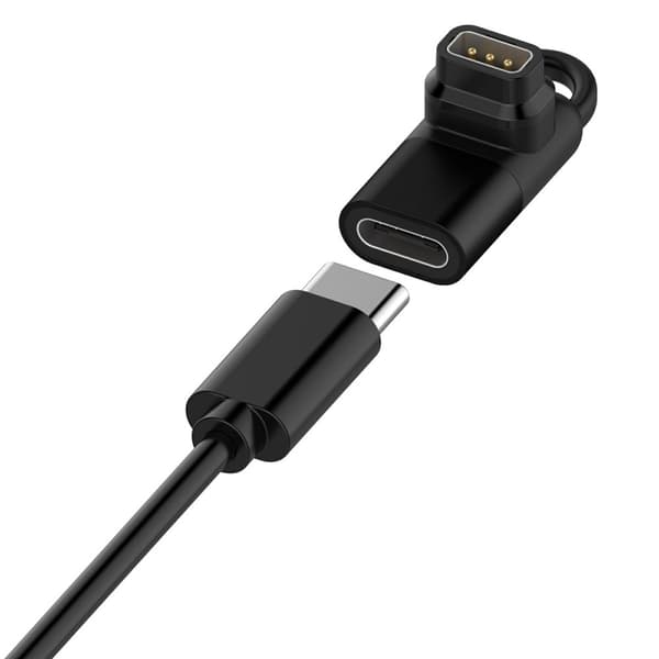 Adapter / Lader W332 for Coros Pace Pro med USB-C-kontakt Black