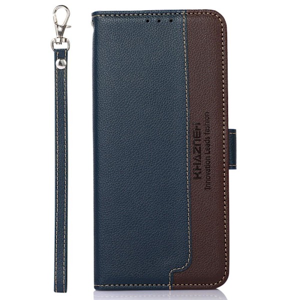 KHAZNEH Telefoncover til iPhone 15 Plus - Blå/Brun Blue