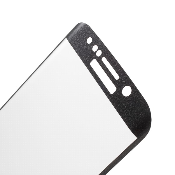 AMORUS Samsung Galaxy S6 Edge hærdet glas - sort Transparent