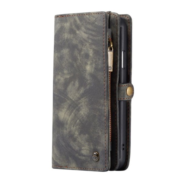 CASEME iPhone 11 Pro Retro Split läder plånboksfodral - Grå grå