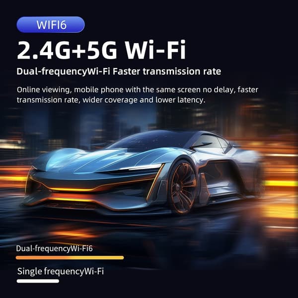 CD200 Projektor 1GB+8GB Android 11.0 Hemmabio 270 Graders Rotation LCD Vit