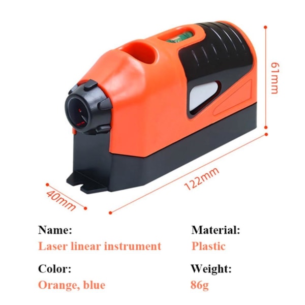 Laser Vertikalt Vattenpass Mäta Avstånd Horisontell Point Line Röd