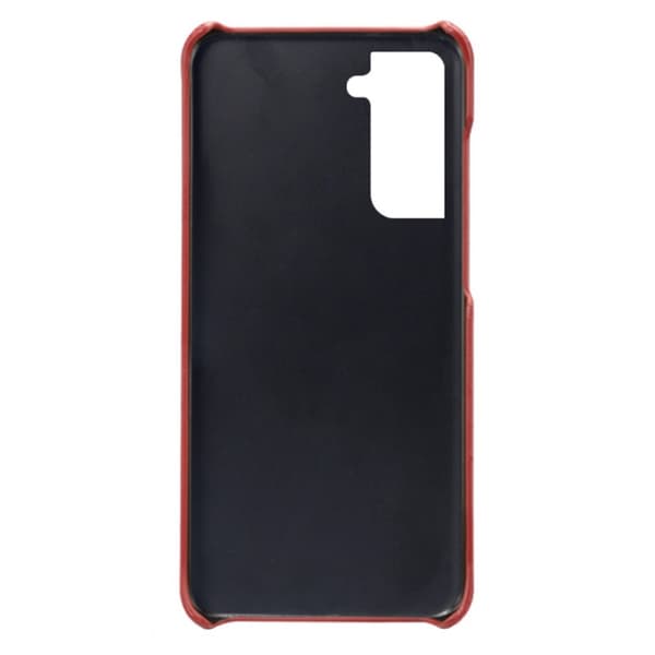 Samsung Galaxy S24 KSQ Hard Case med PU-Lærbelegg Red