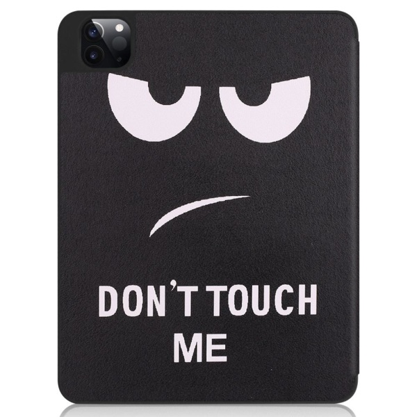For iPad Pro 11 2021 Tri-fold Stand Tablet Case Cover - Don't Touch Black