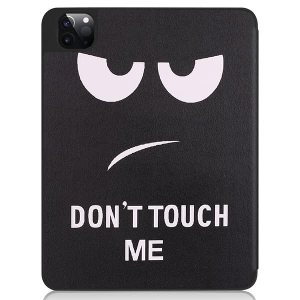For iPad Pro 11 2021 Tri - fold Stand Tablet Suojakuori Kansi - Don't Touch Black