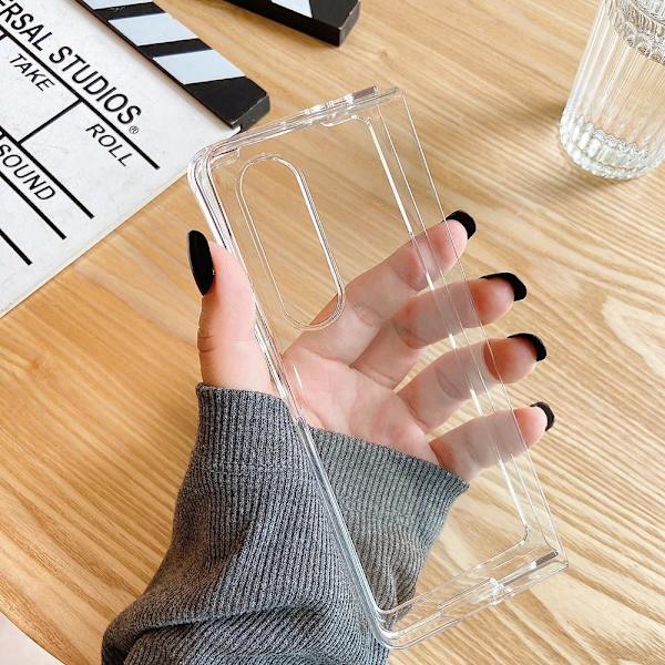 Samsung Galaxy Z Fold 3 5G Transparent hårt Skal Fodral Transparent