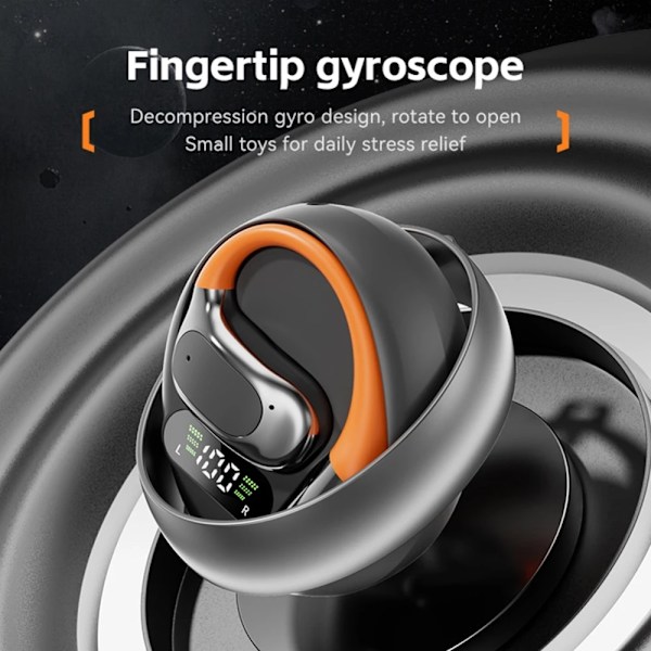144 Sprog Oversættelse Oversætter Smart Oversætter Headset Bluetooth Realtid - Sort Black