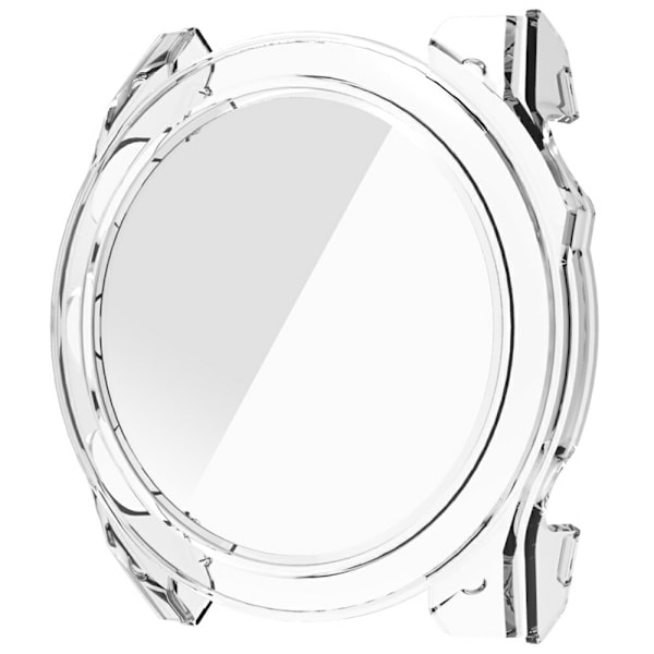 Til Garmin Fenix ​​8 43 mm AMOLED Hard PC Watch Case Cover med hærdet glas Transparent