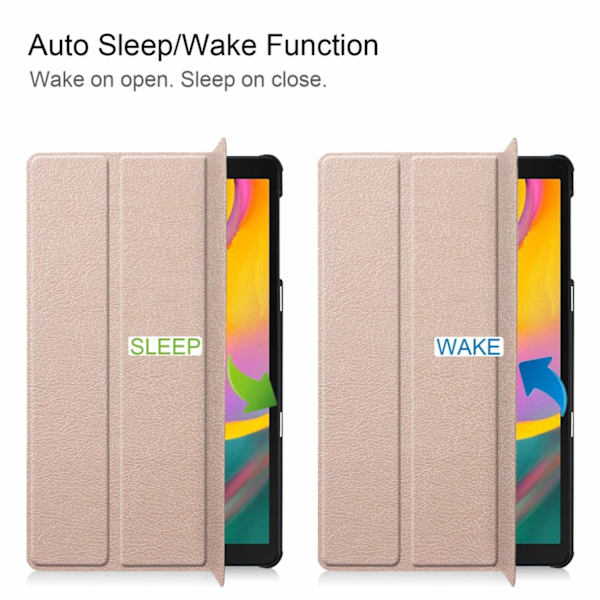 Kolminkertainen telinekotelo Samsung Galaxy Tab A 10.1 (2019) - Kulta Gold