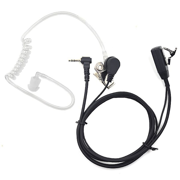 2.5mm Headset Öronsnäcka Headset 1 Pin Ham- Amatör-radio Svart