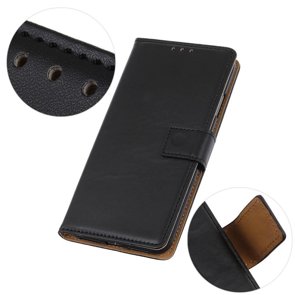 Wallet Stand Phone Case for Samsung Galaxy Note 20 - Black Black