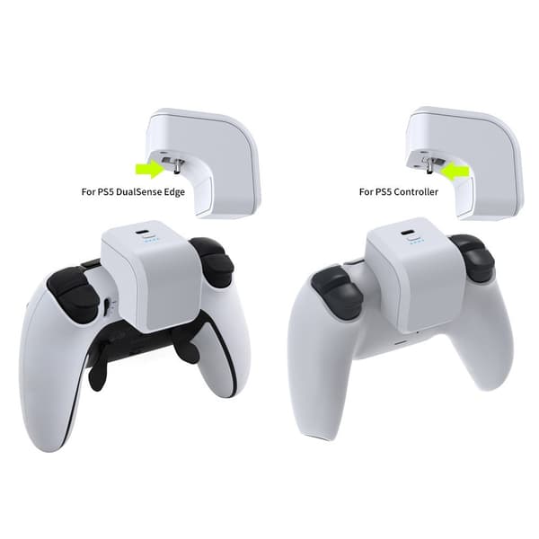 PS5 Playstation 5 Control 1600mAh PowerBank eksternt batteri White