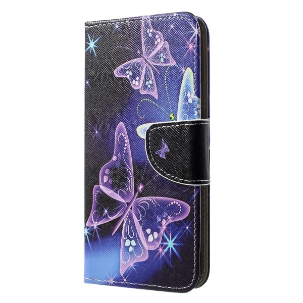 Lompakkokotelo Huawei P30 Prolle - Pretty Butterflies Purple