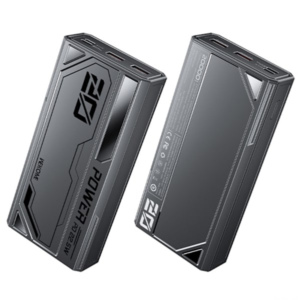 WEKOME WP-16 Mecha Gen3 22,5 W Supernopea latausvirtalähde 20 000 mAh Black