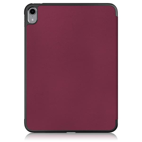 Tri-fold Stativveske for iPad 10.9 (2022) Tablettdeksel - Wien Rød Wine red