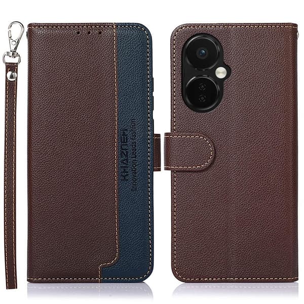 OnePlus Nord CE3 5G KHAZNEH Plånboksfodral - Brun/Blå Brun