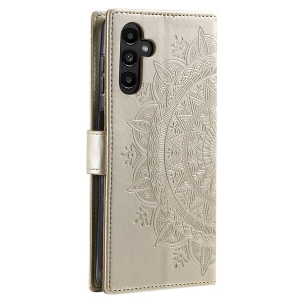 Preget totem mobildeksel for Samsung Galaxy A37 5G gull