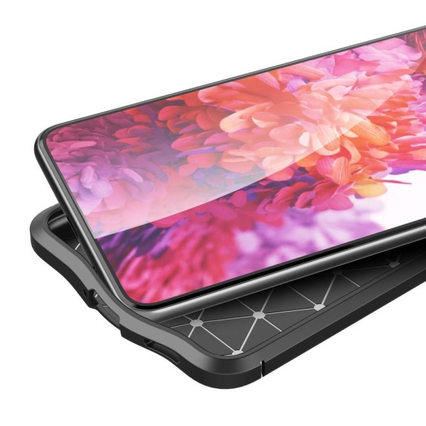 Samsung Galaxy S21+ (Plus) TPU-skal Litchi Grain - Svart Svart