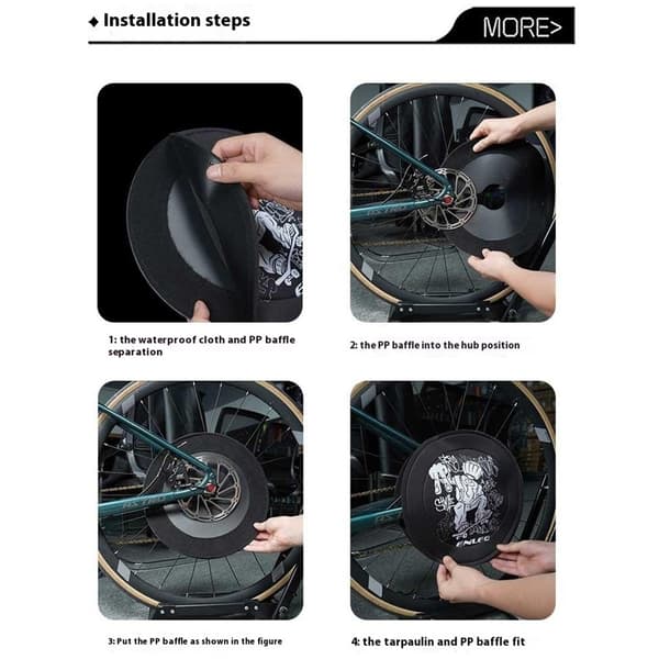 ENLEE Mountain Bike Skivbromsskydd Anti Overspray Bicycle Brake Shield - Skönhet multifärg