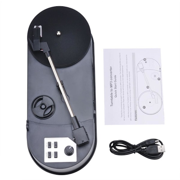 EzCAP Vinyl till MP3 omvandlare Svart