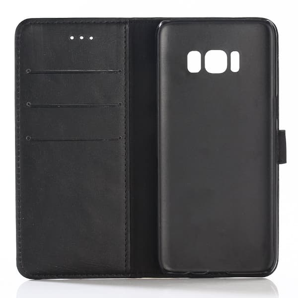 Samsung Galaxy S8 Plus Stylish lommebok - cover Sort Black