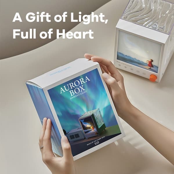 Starry Sky Choice Aurora Projektionslys Drømmeatmosfære Lampe Bluetooth Højttaler White