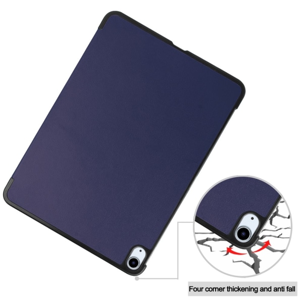 Til iPad Air 13 (2024) Etui Tre-fold Stativ Tablet Cover - Blå Blue