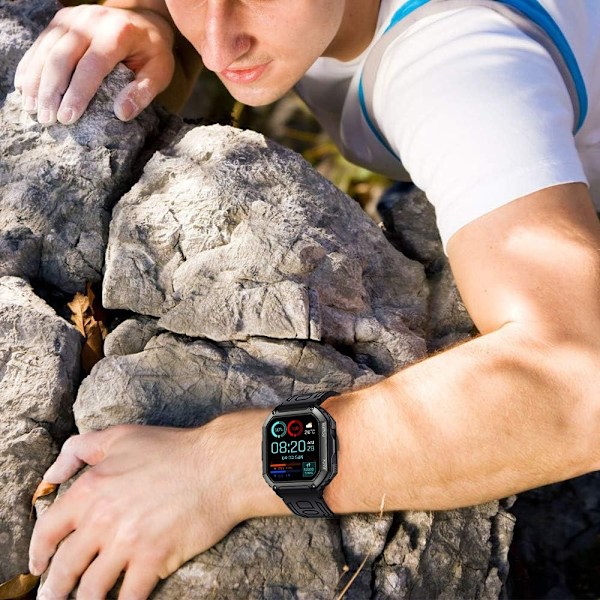 Armbånd for Garmin Fenix ​​7 / 7 Pro / 6 / 5 22mm Silikon - Kamuflasjegrønn Green