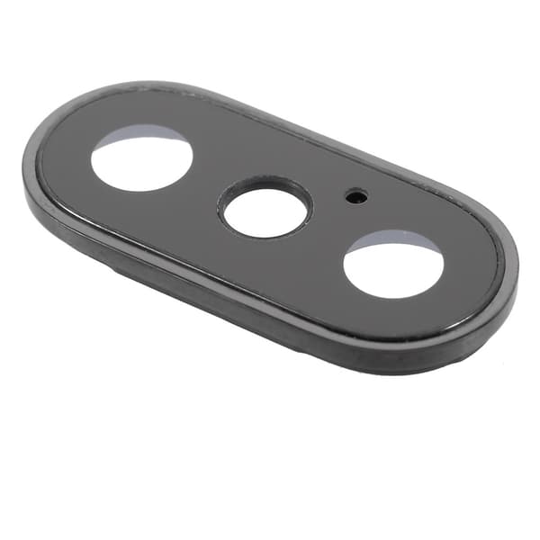 Kameralinse Reservedel til iPhone X - Sort Transparent