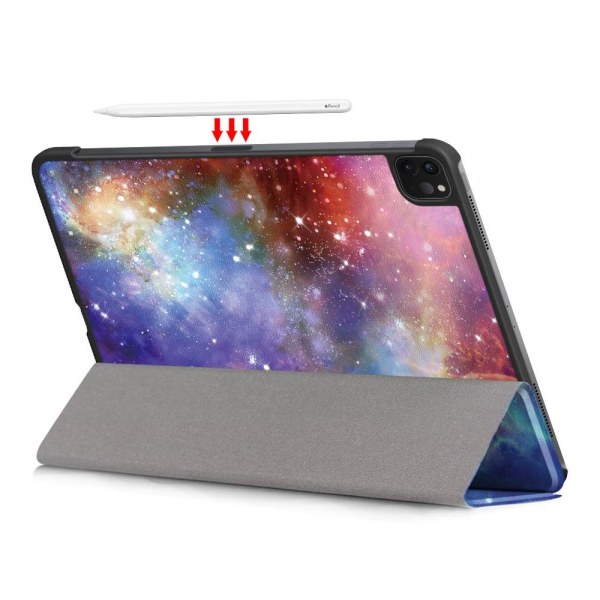 For iPad Pro 11 2021/2020 Tri-fold Stand Tablet Case Cover - Spa Multicolor