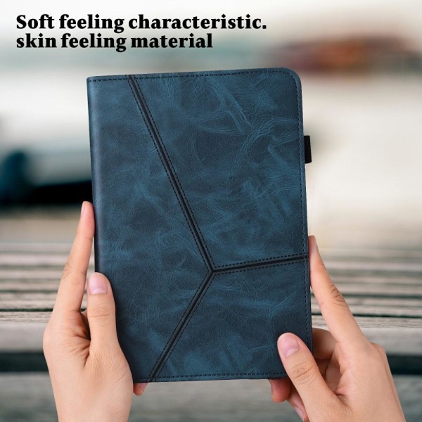 Til iPad 10.2 (2021)/(2020)/(2019) Almindeligt PU-læder tabletcover Blue