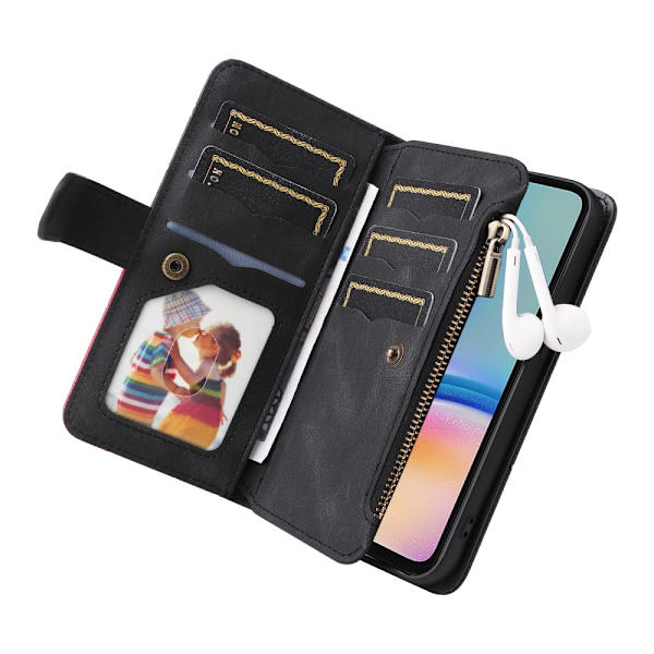 KT Multifunksjons Serie-5 Telefonveske for Samsung Galaxy A05s Black