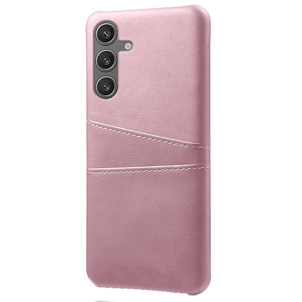 Till Samsung Galaxy S25 Skal med 2 kortplatser Rosa