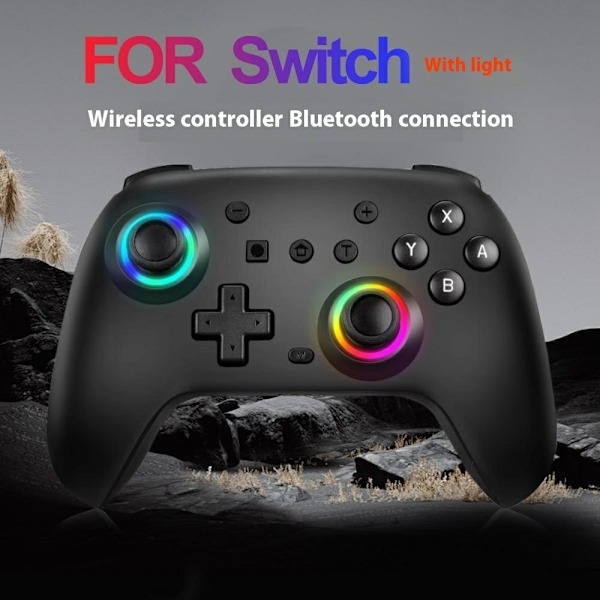 Kompatibel med Nintendo Switch Pro Wireless Game Controller Bluetooth Gamepad Controller Black