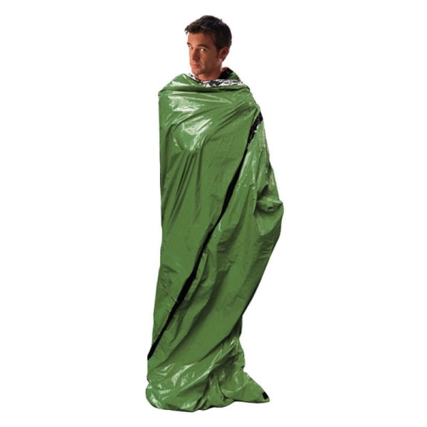 first aid emergency sleeping bag Keep warm survival equipment Green one size