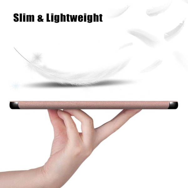 Tri-fold Stand Cover til Lenovo Tab P11 Pro TB-J706F - Rose Gold Pink gold