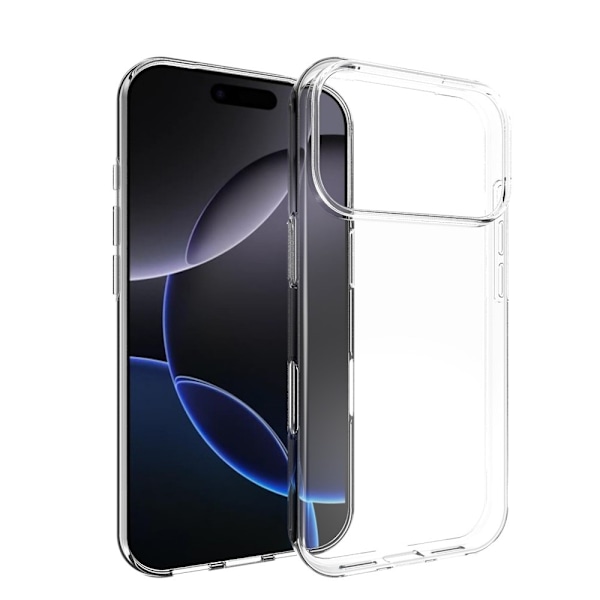 Cover Shell til iPhone 17 Pro Max Stødabsorberende Forstærkede hjørner TPU Transparent