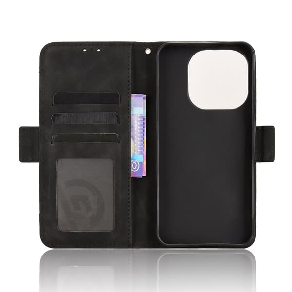 Etui til Xiaomi 15T Pung med Flere Kortlommer - Sort Black