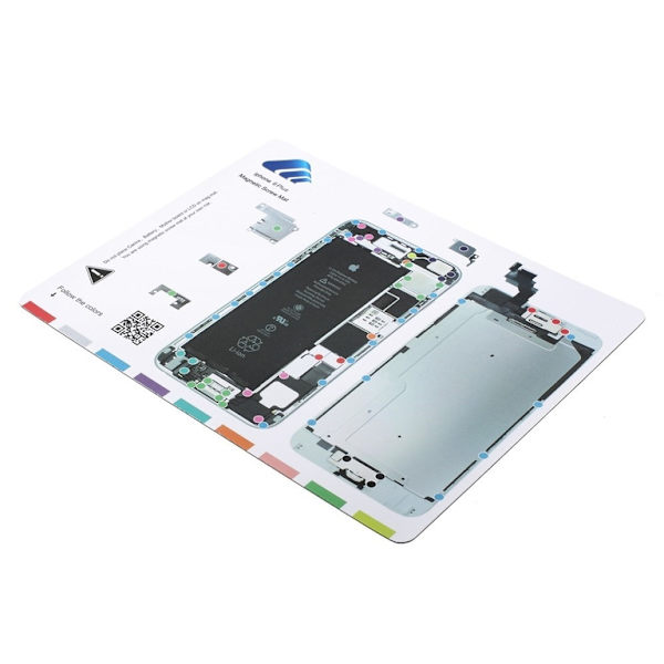 Magnetisk skruvmatta för iPhone 6 Plus Vit