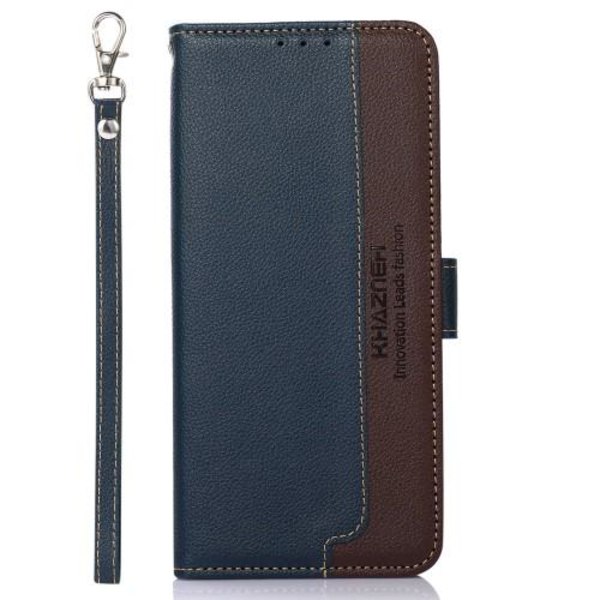 KHAZNEH Plånboksfodral till Samsung Galaxy S23 - Blå/Brun Blå