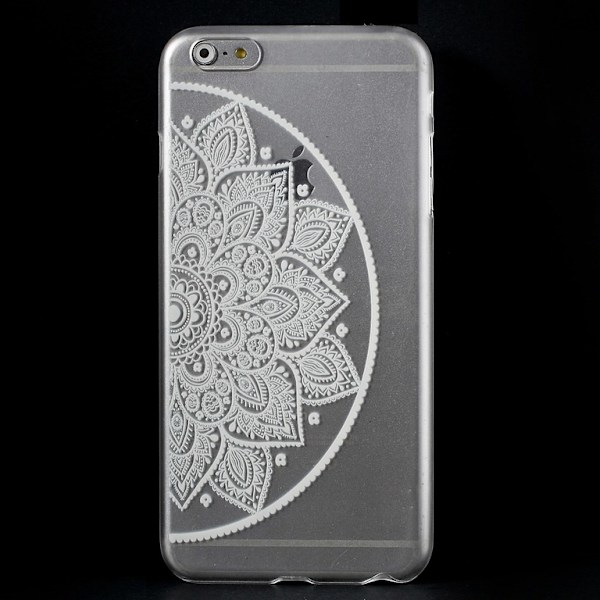 iPhone 6 Plus Deksel Henna Blomster Transparent
