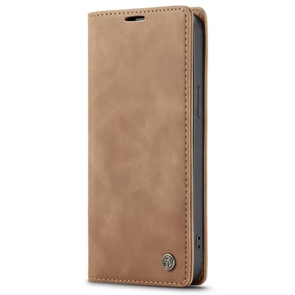CASEME Retro Lommebok Etui for iPhone 14 Plus - Lys Brun Brown