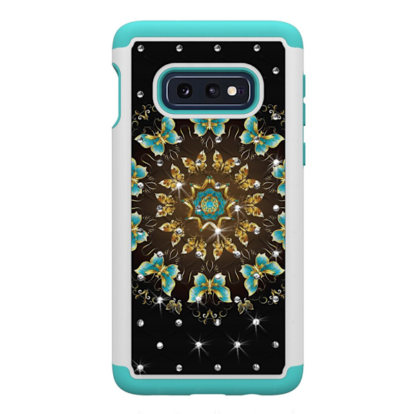 Samsung Galaxy S10e TPU-Skal Armor Extra Tåligt - Pretty Butterflies Svart