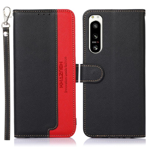 KHAZNEH telefoncover til Sony Xperia 5 IV - sort-rød Black