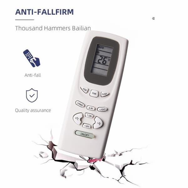 Erstatning fjernkontroll for Y512F2 for Gree klimaanlegg White