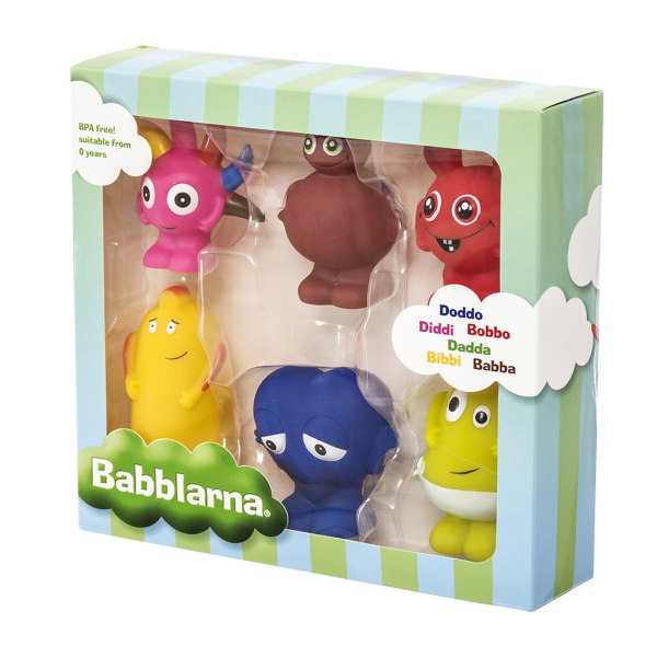 BABBLARNA Plast figurer Mix 6 olika multifärg