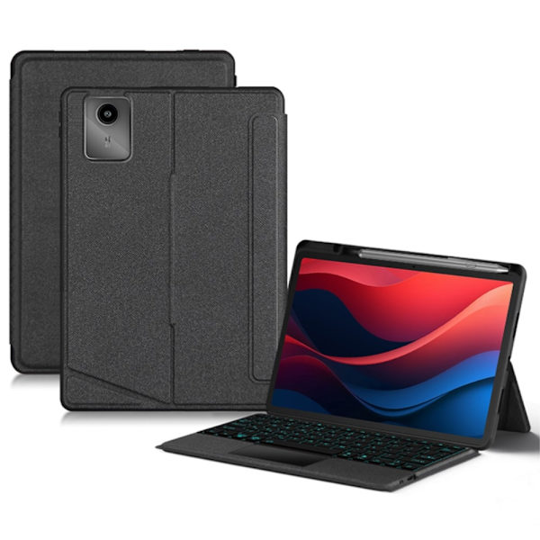 För Lenovo Tab M11 Fodral Bluetooth-tangentbord Svart