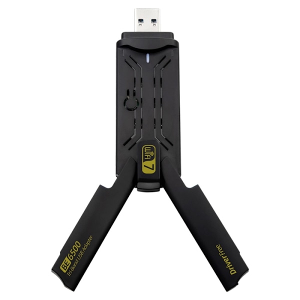 BE6500 Driver Gratis 6500M Tri Band WiFi 7 USB 3.0 trådløs netværkskortadapter Black