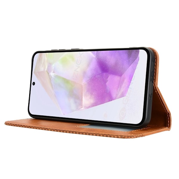 Till Samsung Galaxy A56 5G Plånboksfodral  - Brun Brun